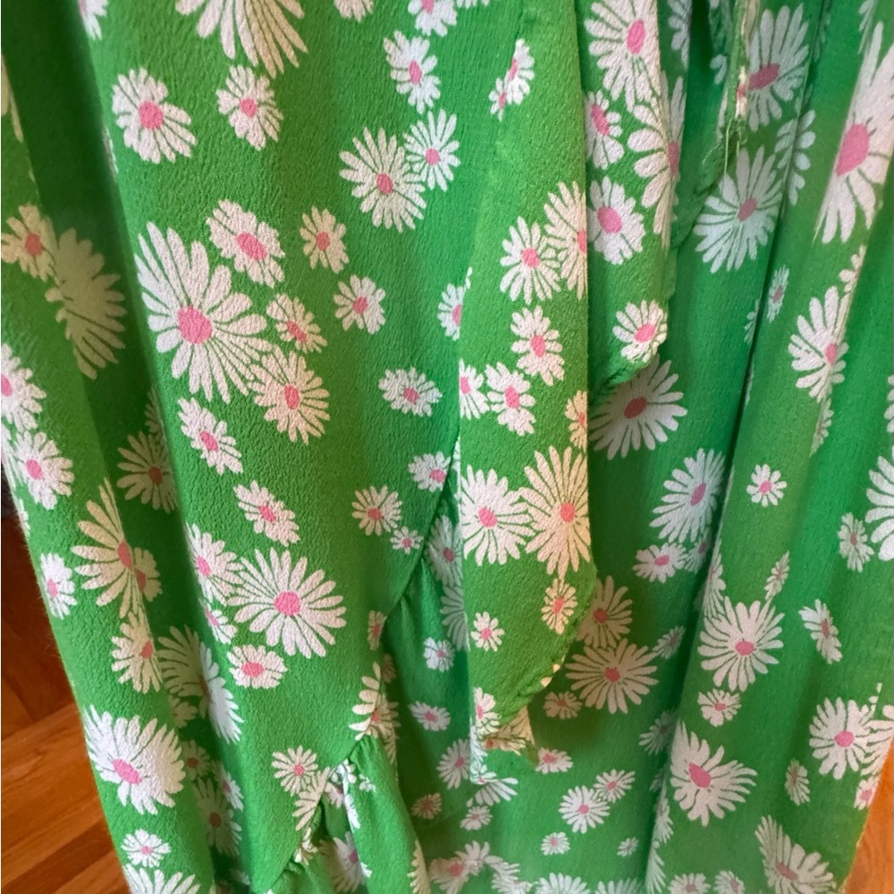 RIXO FOR TARGET DAISY 3/4 SLEEVE RUFFLE WRAP DRESS-S - Picture 8 of 8